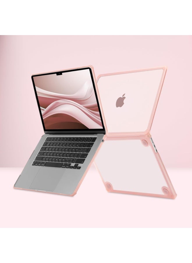 سيوسي Laptop Case for MacBook Air 15 inch, Hard Shell Laptop Cover with Keyboard Cover, TPU Bumper Protective Mac-Book Skin, Anti-Cracking & Anti-Fingerprint Design for Office, School Use (Pink) - Image 5